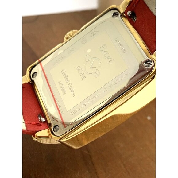 GV2 by Gevril Women's Watch 9261 Swiss Quartz Mother of Pearl Dial Red Leather - Picture 6 of 13